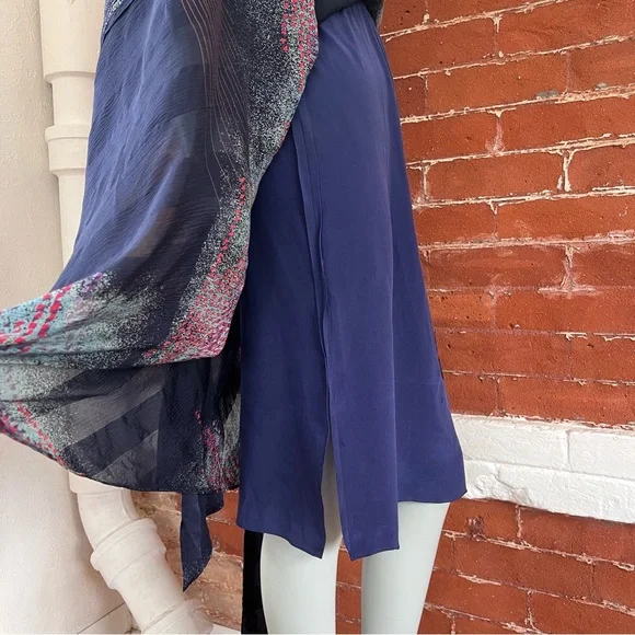 Vintage The Silk Farm 80’s Silk Midi Dress - Picture 12 of 16